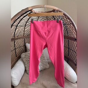 Fabletics PureLuxe High Waisted TLC Legging Pink Cactus Large Short NWT